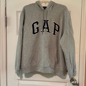 GAP | Gray with Blue Gap Logo | Hoodie
